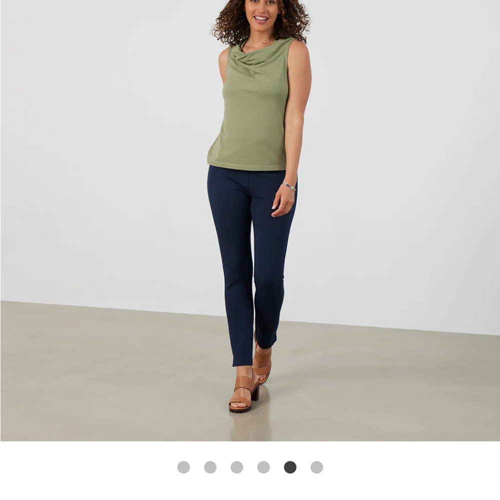 Bluffworks Green Sleeveless Cowl Neck Top Nwt — image 4 of 8
